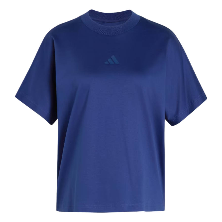Adidas Adidas T Shirts Women's Dark Blue Crew Neck Moderate
