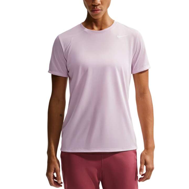 Nike Nike T Shirts Women's Bleached Light Purple/White Crew Neck Moderate