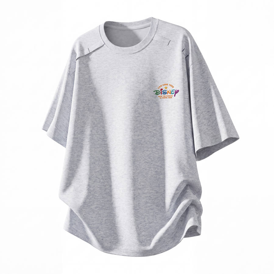 Disney T Shirts Unisex Crew Neck Moderate Straight Fit