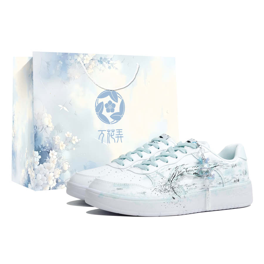 Li-Ning Li Ning Floating Boat Kaleidoscope, Salt Language Breeze, Shopping Bag Abrasion Resistant Slip Resistant Low top