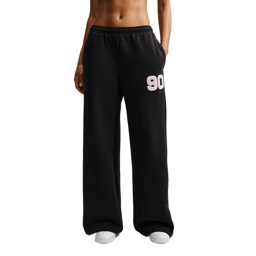 Nike Nike Knitted Sweatpants Women's Black Moderate Wide Leg Pants