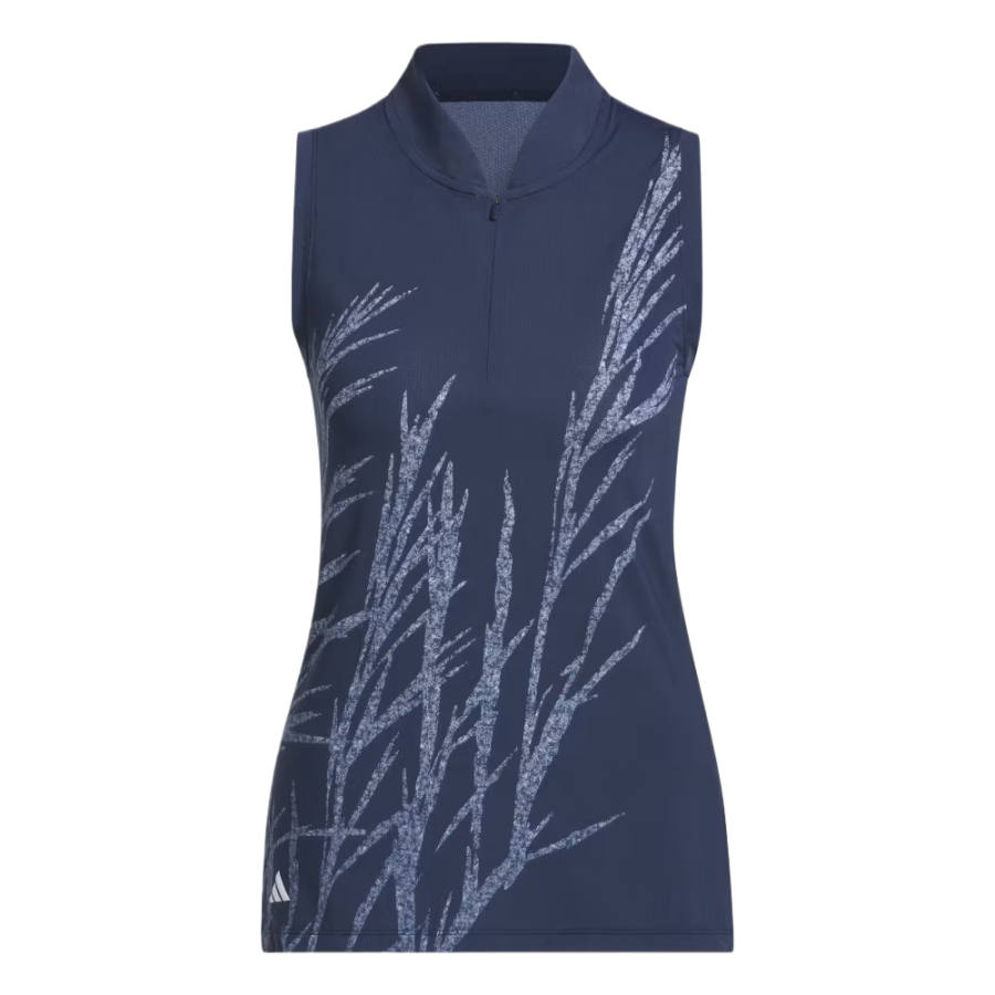 Adidas Adidas Ultimate365 T Shirts Women's Collegiate Marine Blue Stand Collar Moderate Straight Fit
