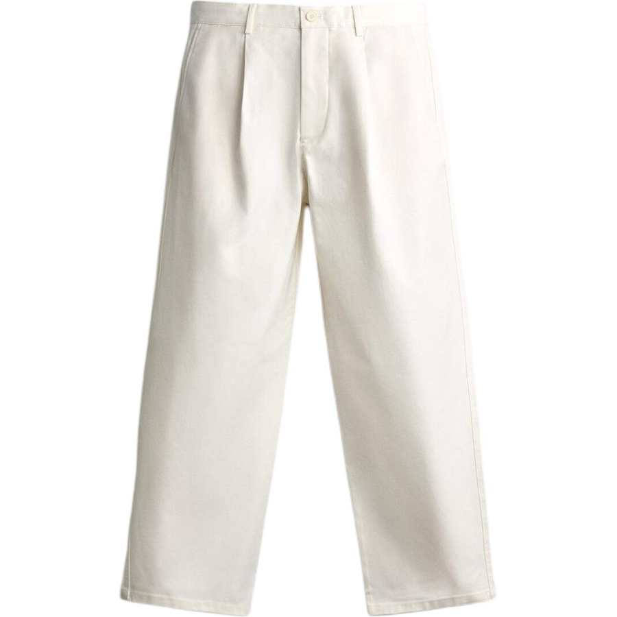 ZARA Casual Pants Men's Frosted White Moderate Straight Fit Pants