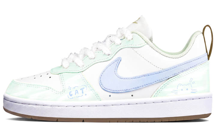 Nike Nike Court Borough Skateboard Shoes Women's Low Top Blue/White/Green