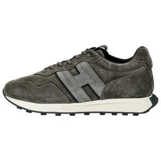 HOGAN H601 Leather Low top Casual Shoes Men's Green