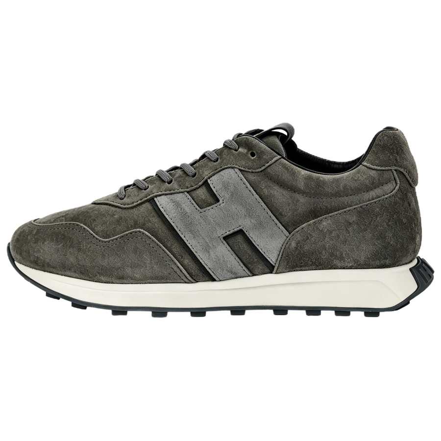 HOGAN H601 Leather Low top Casual Shoes Men's Green