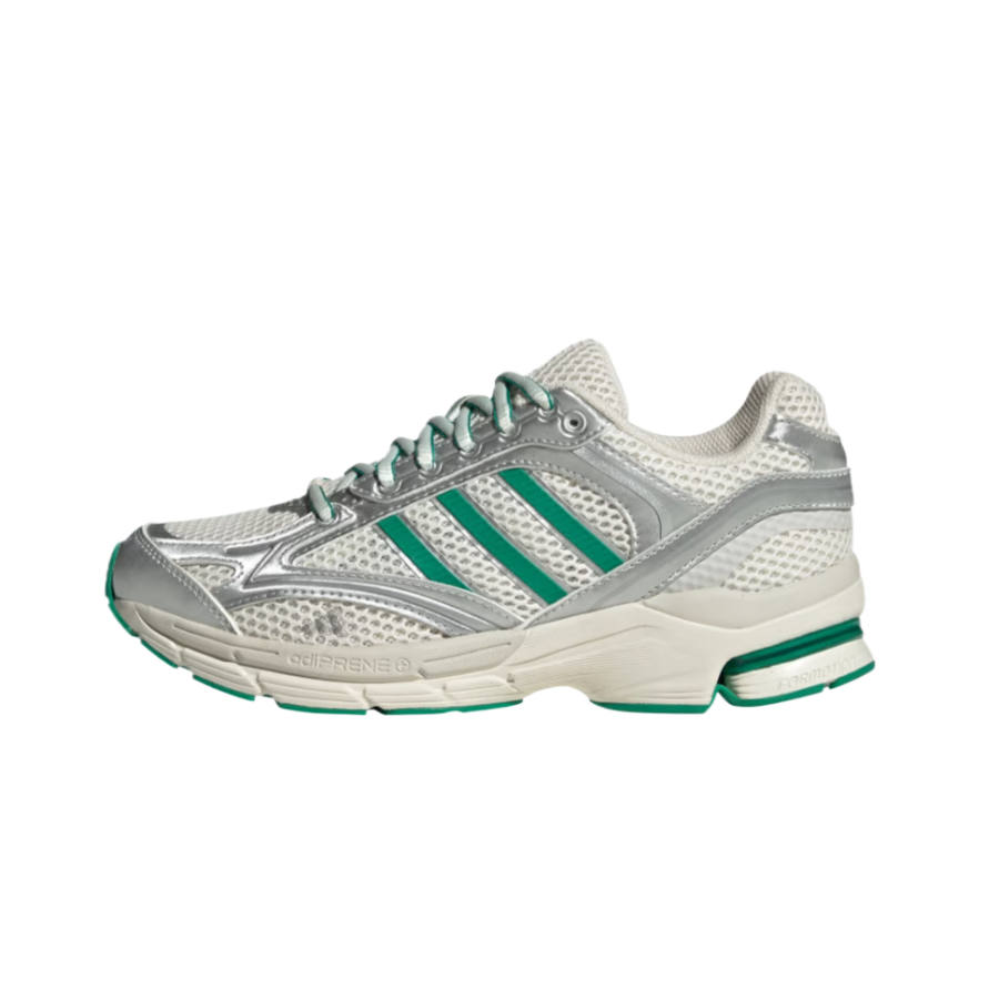 Adidas Adidas Spiritain 2000 Running Shoes Women's Low Top Chalk White/Silver Metal/Court Green
