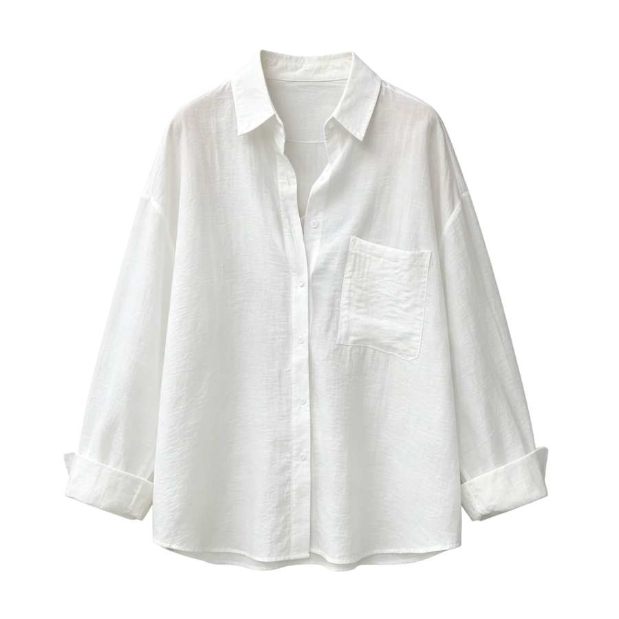 Sugarfunk Sugarfunk Shirts Women's Lapel Thin Straight Fit