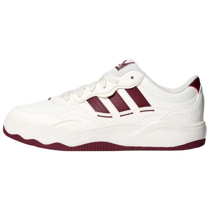 Adidas Adidas LITE SHUFFLE Skateboard Shoes Unisex Low Top White/Dark Red