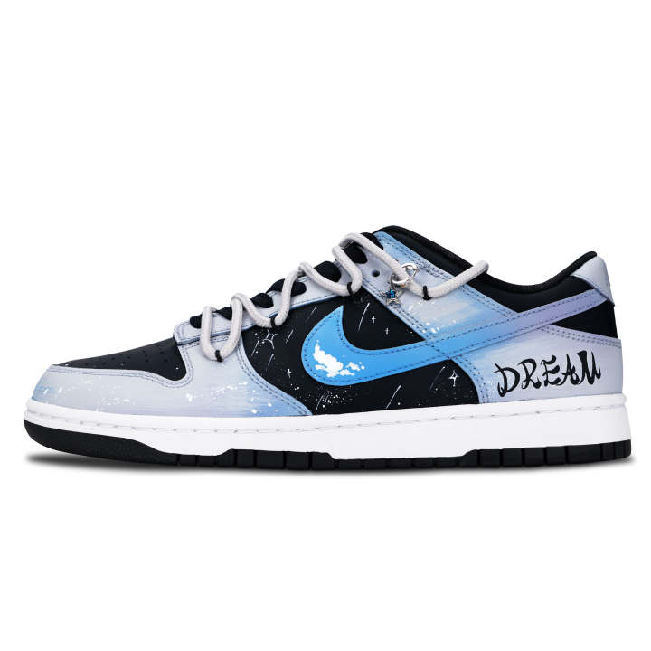 Nike Nike Dunk Skateboard Shoes Unisex Low Top Blue/Purple/Black