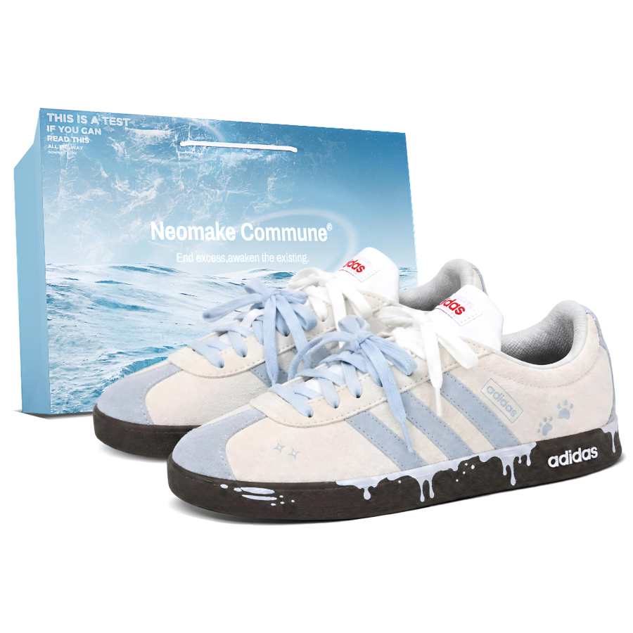 Adidas Adidas VL COURT 2.0 Skateboard Shoes Unisex Low Top White