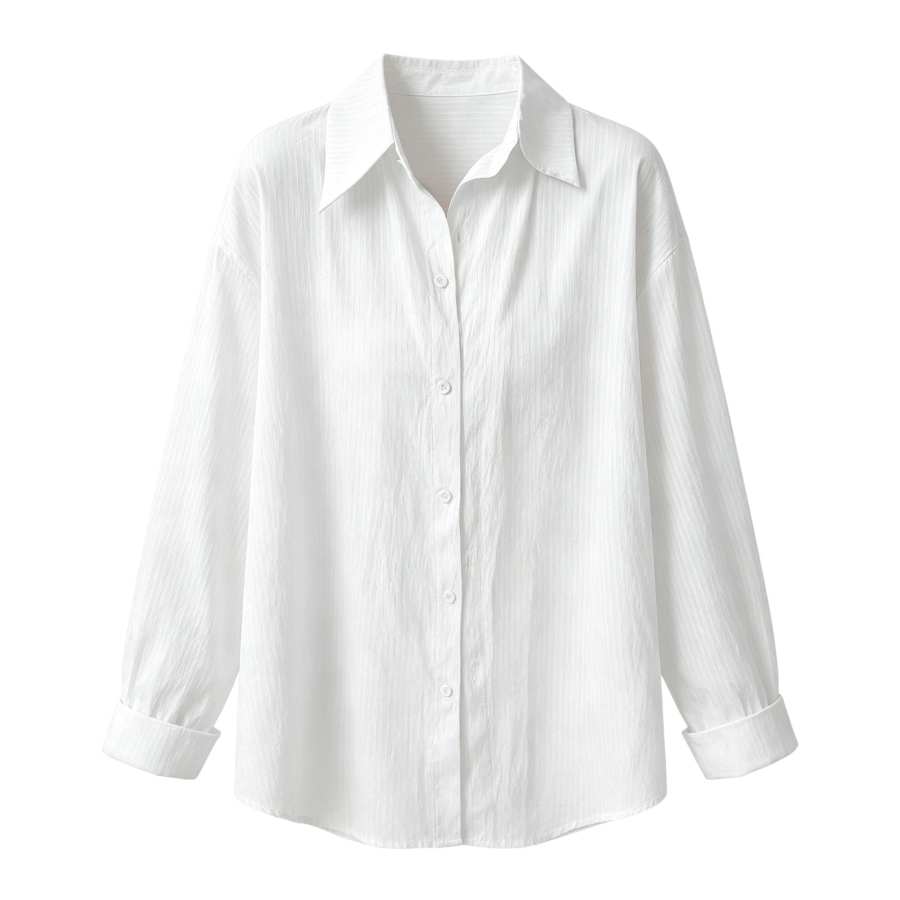 Sugarfunk Sugarfunk Shirts Women's Lapel Thin Straight Fit