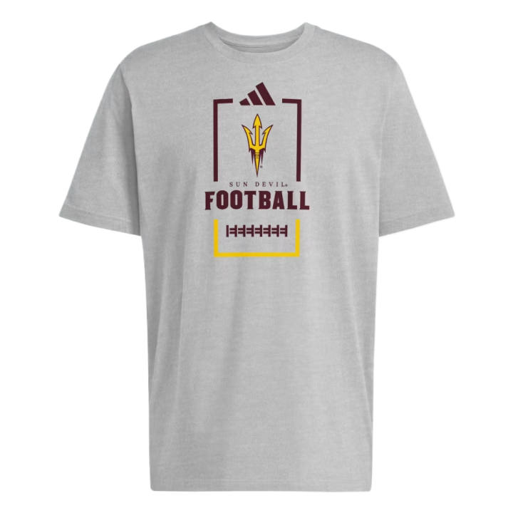 Adidas Adidas Sportswear T Shirts Men's Medium Gray Heather/Multicolor Crew Neck