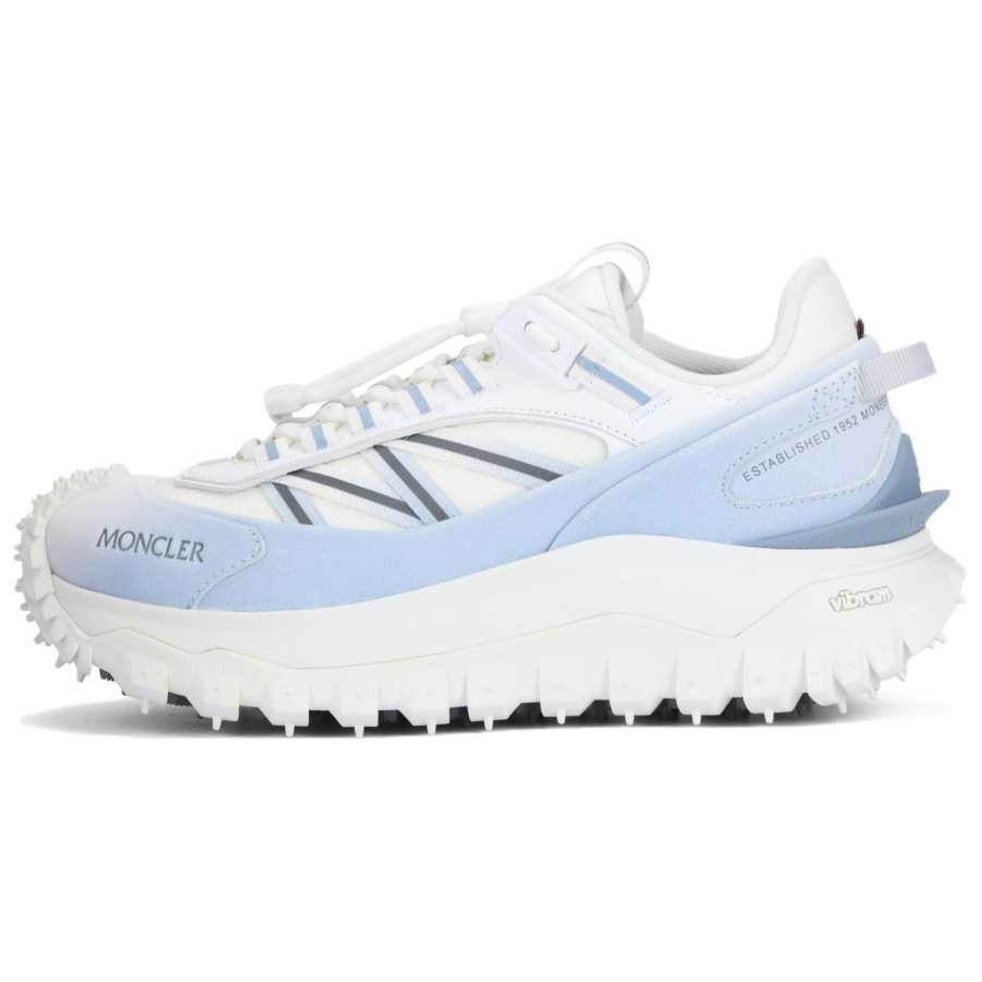 Moncler Trailgrip Leather Low top Casual Shoes Women's White