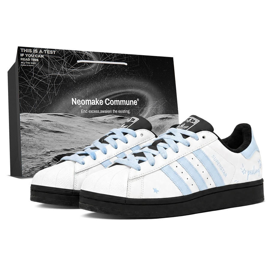 Adidas Originals SUPERSTAR Skateboard Shoes Unisex Low Top Blue
