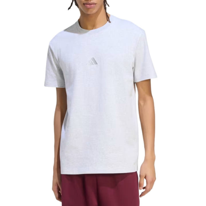 Adidas Adidas Sportswear T Shirts Men's Light Gray Heather Crew Neck