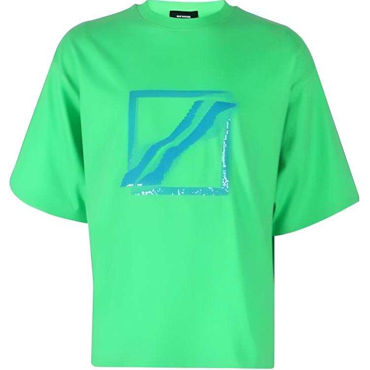 WE11DONE T Shirts Women's Green Crew Neck Moderate