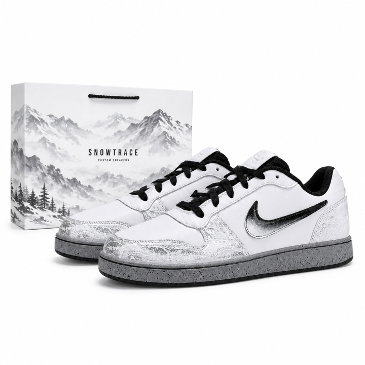Nike Nike EBERNON Skateboard Shoes Men's Low Top White