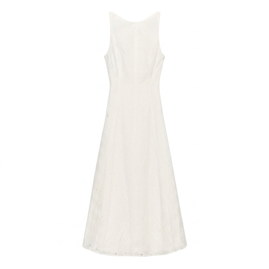 ZARA Sleeveless Dresses Women's White Moderate