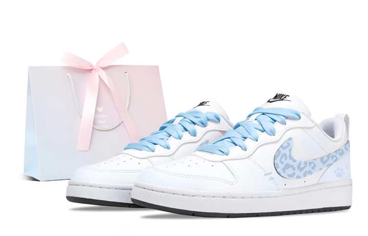 Nike Nike Court Borough 2 Skateboard Shoes Women's Low Top White, Blue