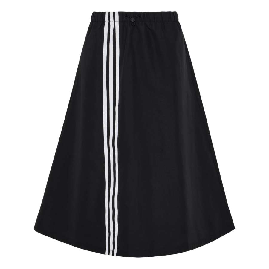 Adidas Adidas Casual Long Skirts Women's Black Moderate Midi Skirt A Line Skirt