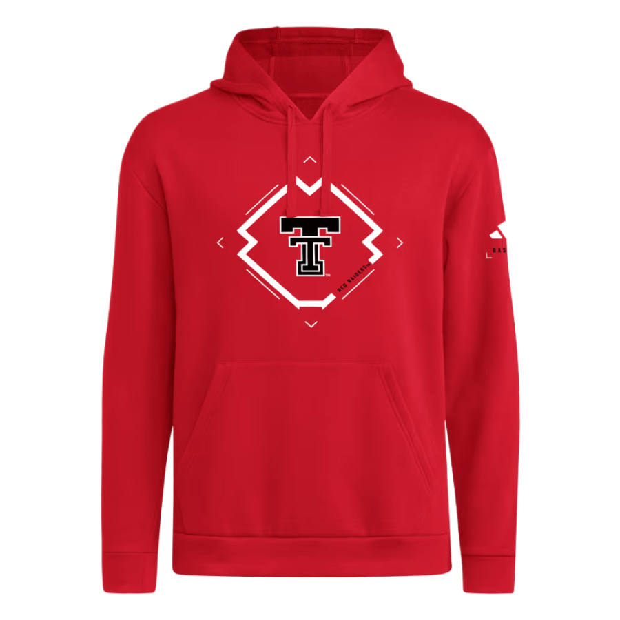 Adidas Adidas Sportswear Sweatshirts Men's Team Power Red/Ncaa Txt 766 Hooded Non Detachable Moderate