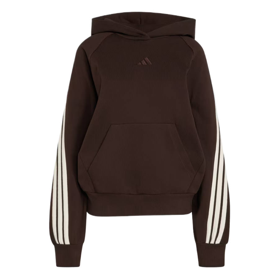 Adidas Adidas Sweatshirts Women's Aurora Coffee/Ecru/Ecru Hooded Non Detachable Moderate
