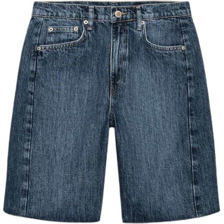 ZARA ZW Denim Shorts Women's Medium Blue Moderate