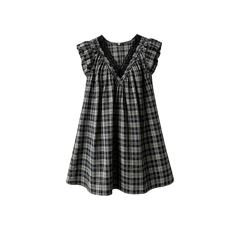 MARIE·COCO Sleeveless Dresses Women's Dress V Neck Moderate Short Skirt A Line Skirt