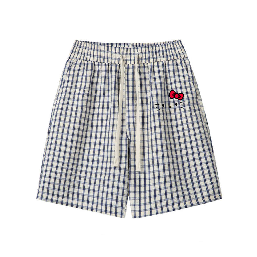 Sanrio X Hello Kitty Hello Kitty Casual Shorts Women's Moderate Straight Fit Pants