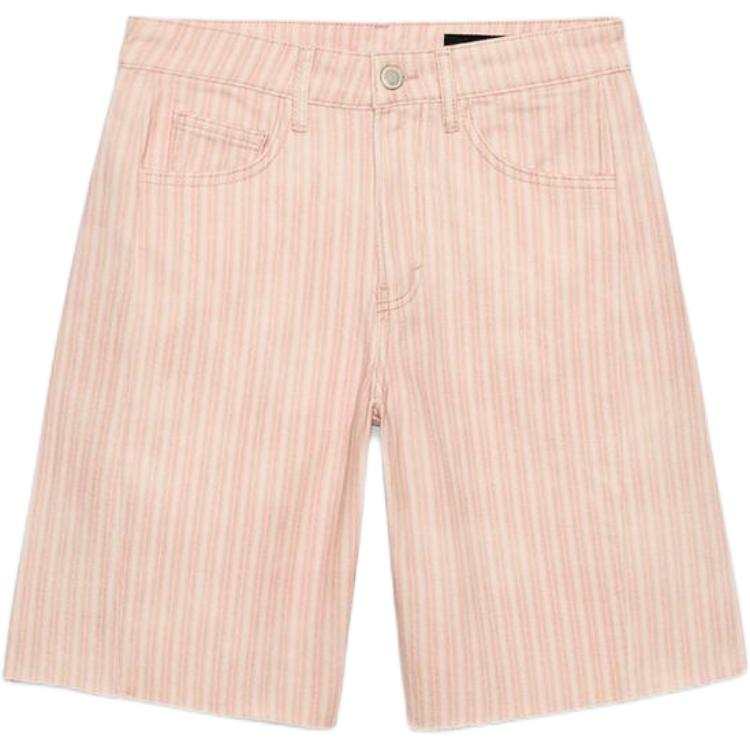 ZARA ZW Denim Shorts Women's Pink Moderate
