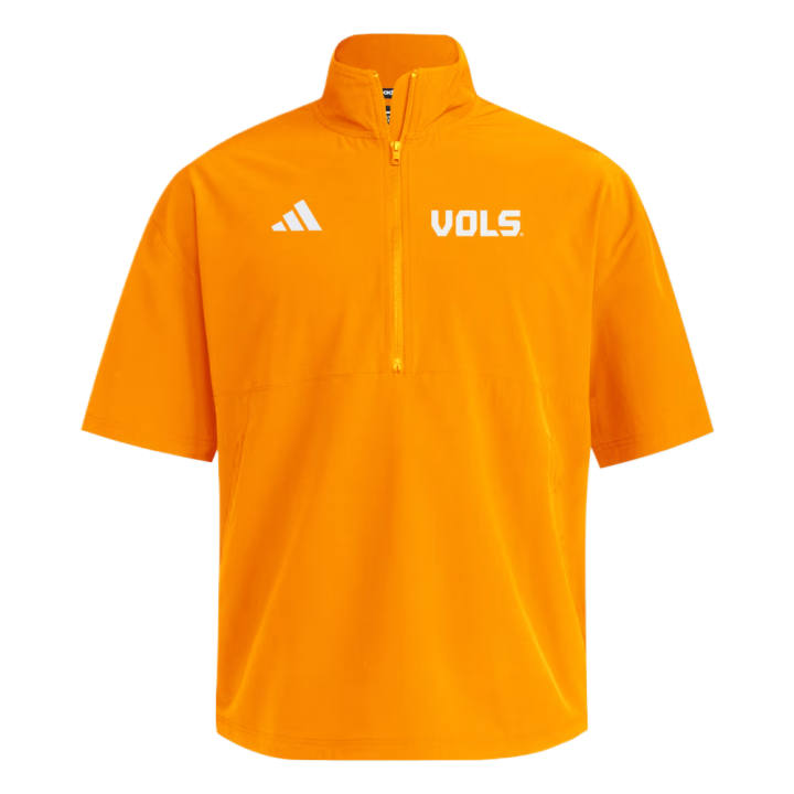 Adidas Adidas Jackets Men's Bright Orange/White/NCAA Ten Stand Collar Moderate