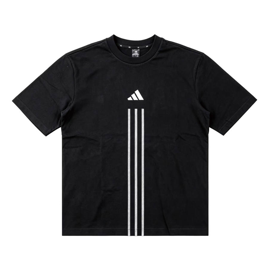 Adidas Adidas T Shirts Unisex Black Crew Neck Moderate Straight Fit