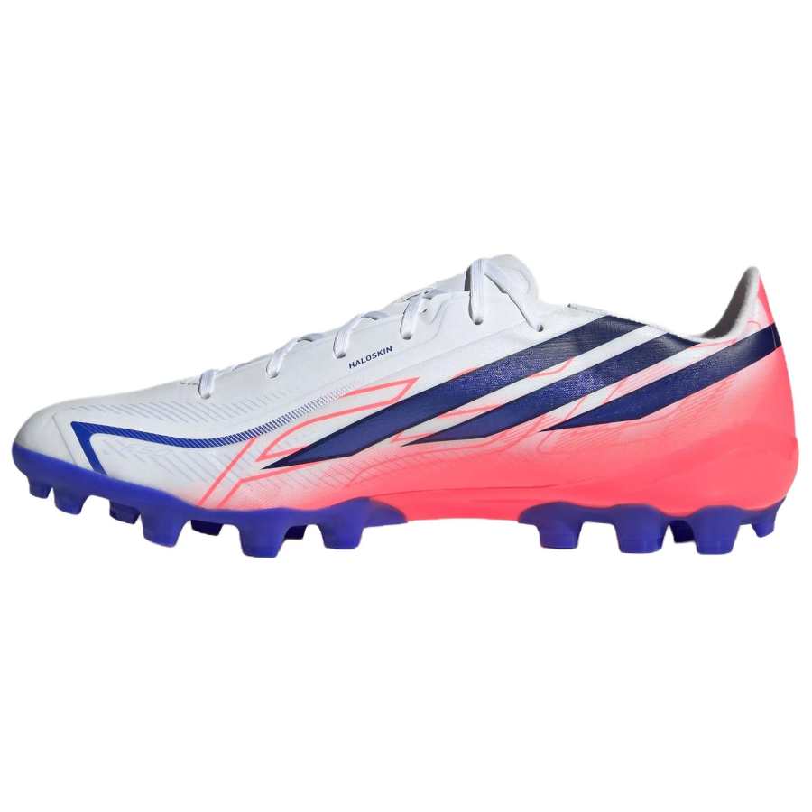Adidas Adidas F50 Soccer Shoes Unisex Low Top White/Solar Purple/Swirl Neon Red