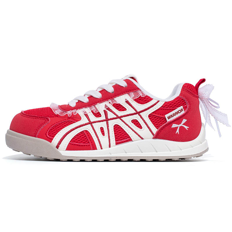 WARRIOR Casual Shoes Women's Low Top Beige Light Blue/Beige Black/Yellow Beige/Red Beige