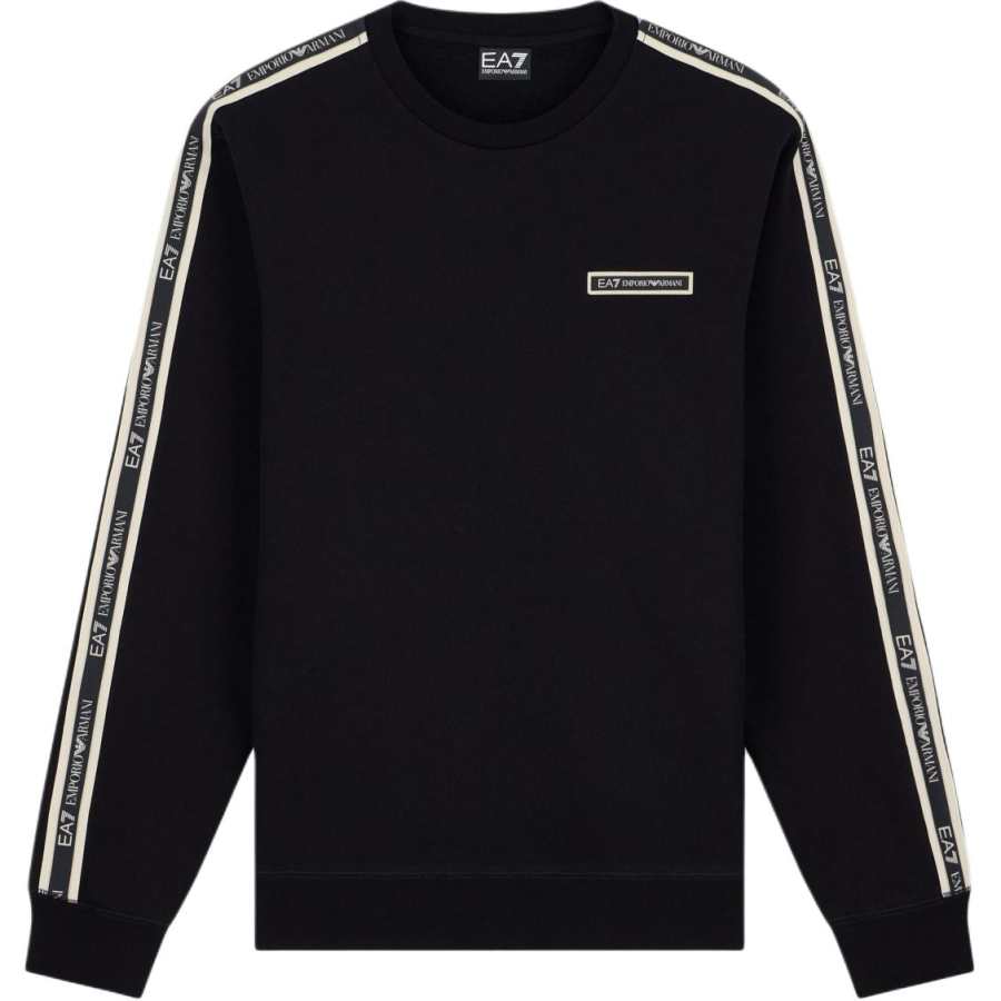 EMPORIO ARMANI EA7 Sweatshirts Men's Black Crew Neck Moderate Other
