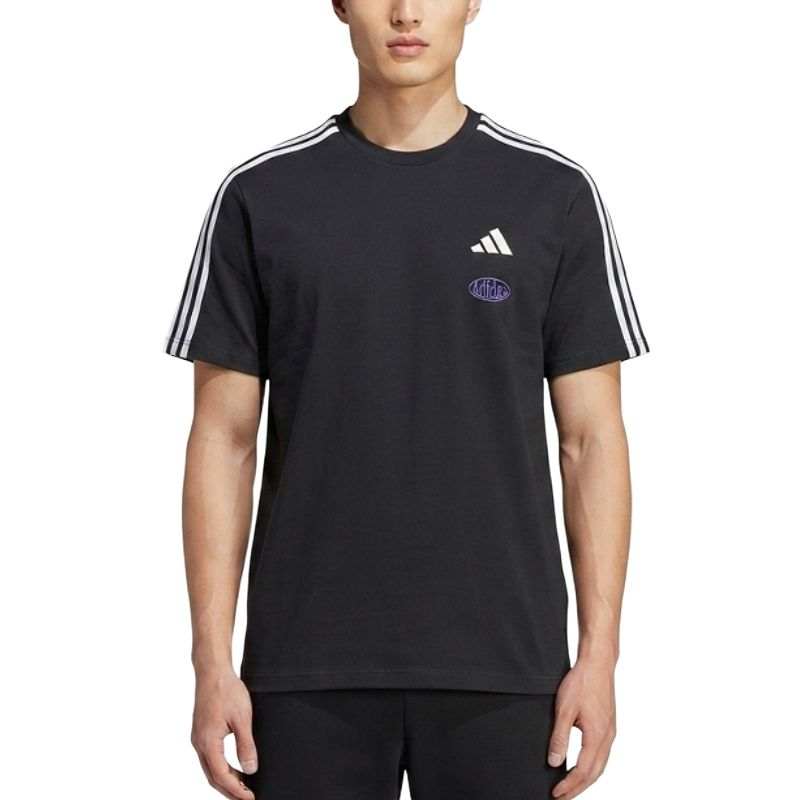 Adidas Adidas T Shirts Men's Black Crew Neck Straight Fit