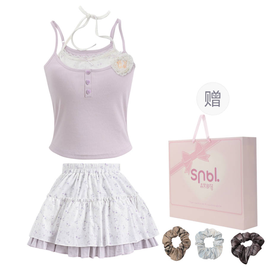 SNBL Two Piece Skirt Sets Women's Moderate Short Skirt
