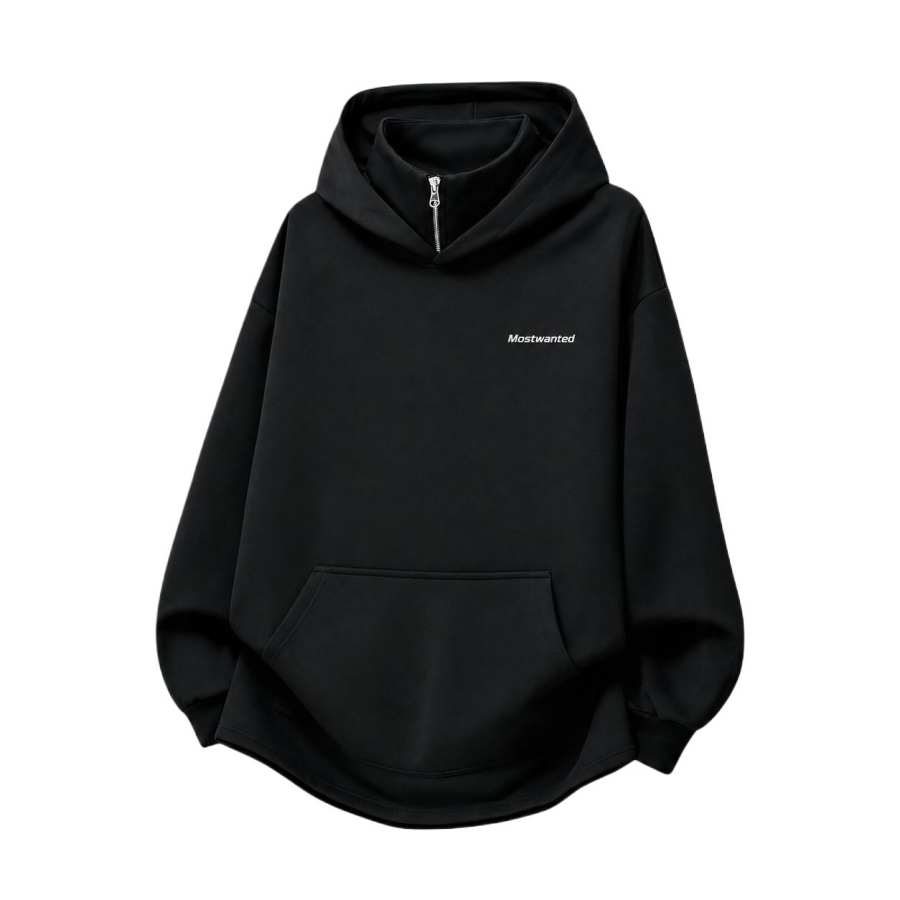 MostwantedLab Sweatshirts Unisex Hooded Non Detachable Thickened Straight Fit