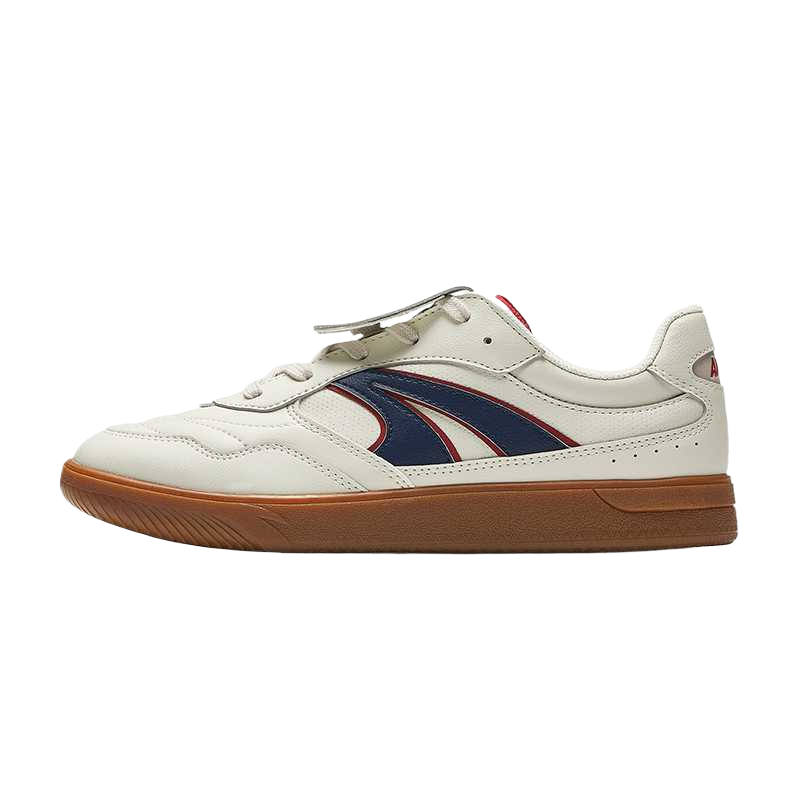 ANTA Cloud Mountain Skateboard Shoes Men's Low Top Coarse Heather Gray/New Ink Blue/Crimson Red