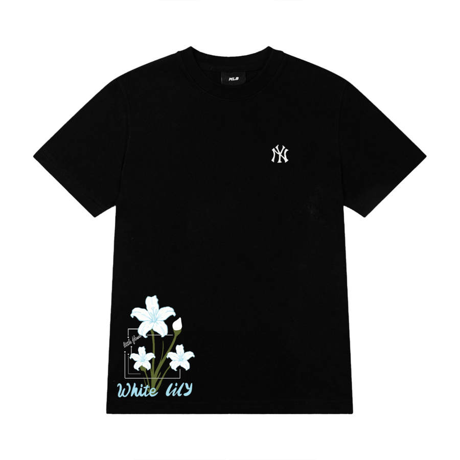 MLB MLB T Shirts Unisex Black Crew Neck Moderate Straight Fit