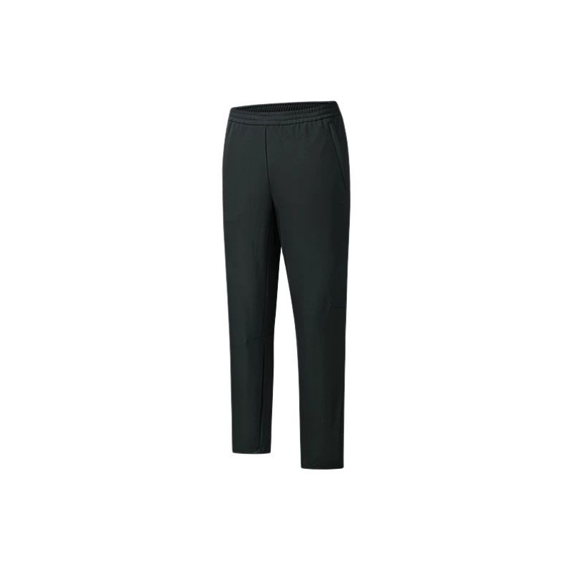 FILA Fitness Knitted Sweatpants Men's Luohe Black BK Moderate Straight Fit Pants