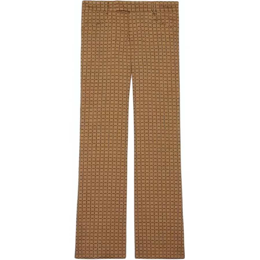 GUCCI Casual Pants Men's Umber Moderate Straight Fit Pants