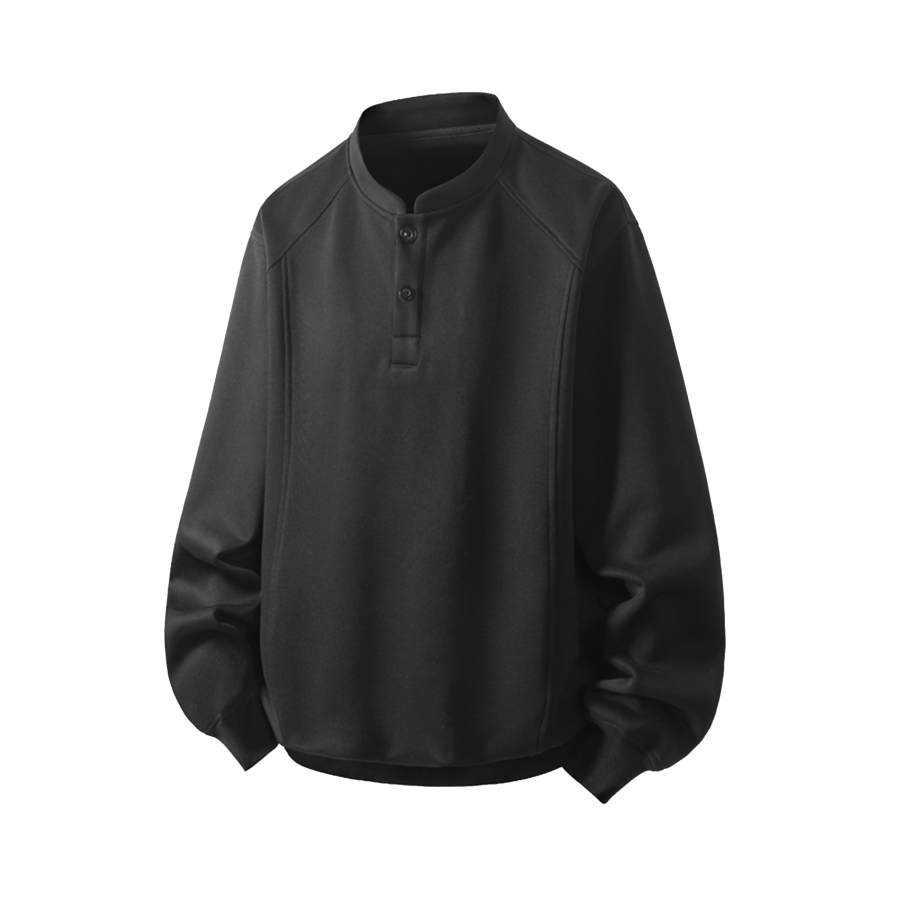 GWAF T Shirts Unisex Henry Collar Moderate Straight Fit