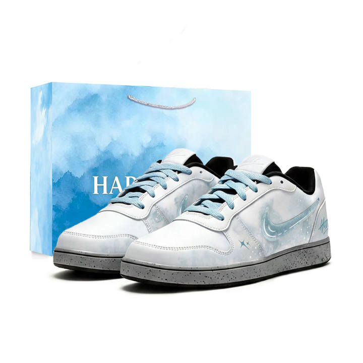 Nike Nike EBERNON Skateboard Shoes Men's Low Top Blue