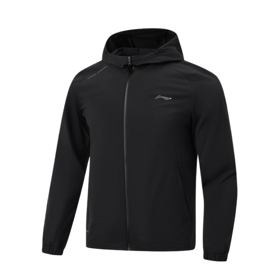 Li-Ning Li Ning Fitness Series Jackets Men's Black Hooded Non Detachable Moderate