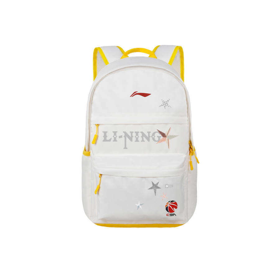 Li-Ning Li Ning CBA Collection Backpacks White Yellow
