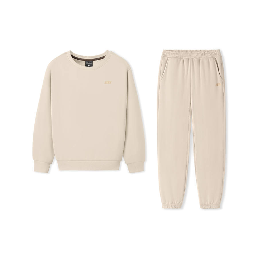 Skechers Casual Suits Women's Light Brown 2 Pack Crew Neck Moderate