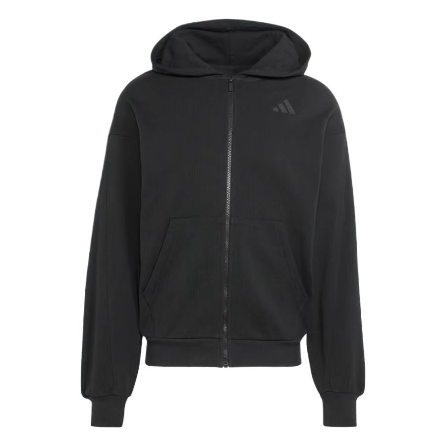 Adidas Adidas Sweatshirts Men's Black Hooded Non Detachable Moderate