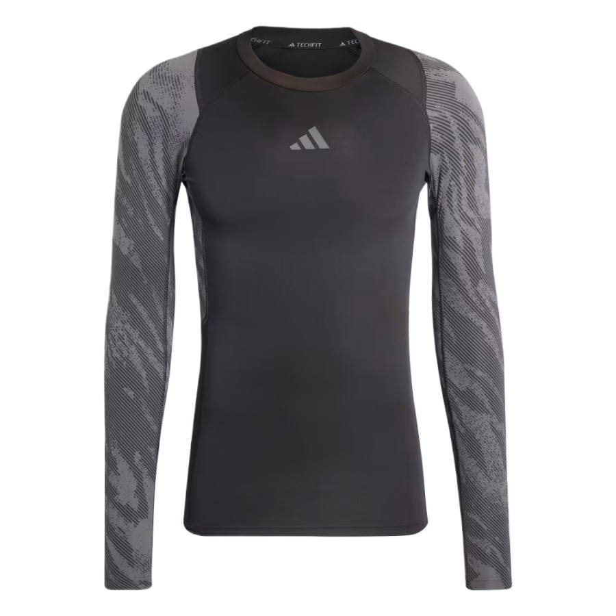 Adidas Adidas Fitness Clothing Men's Black/Gray Crew Neck Moderate